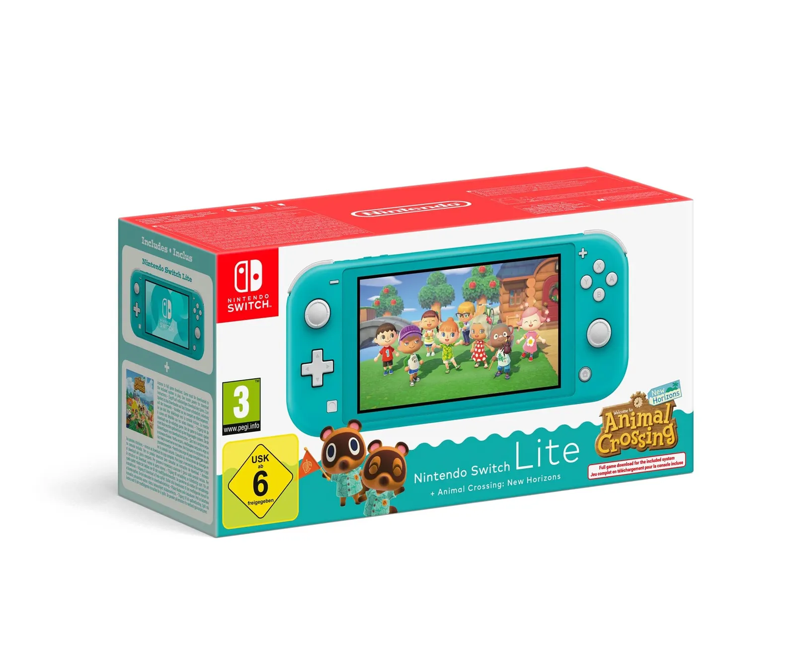 Nintendo Switch Lite Turquesa vs Powkiddy RGB20S