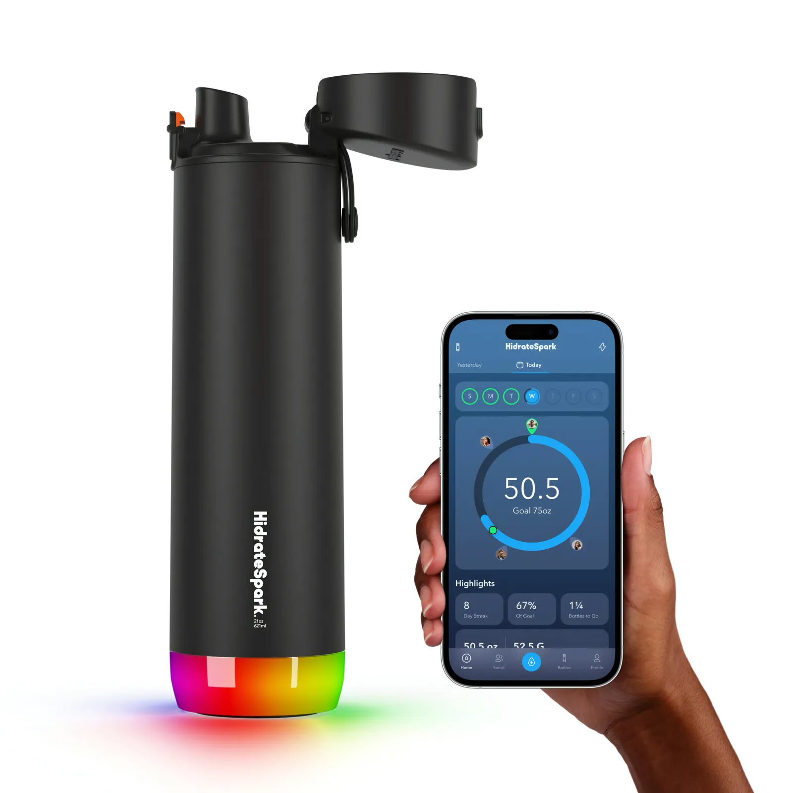 Imagen de Botella de agua con purificador UV LARQ